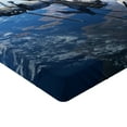 thumbnail image 2 of Ambesonne Outer Space Fitted Sheet, Cosmonaut Adventure, Full Size, Blue Grey Black, 2 of 3