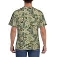 thumbnail image 3 of Vsdgher Tropical Plants Green Print Men's Dry Fit Mesh Athletic Shirts Moisture Wicking Tennis T-Shirt Tops, 3 of 9