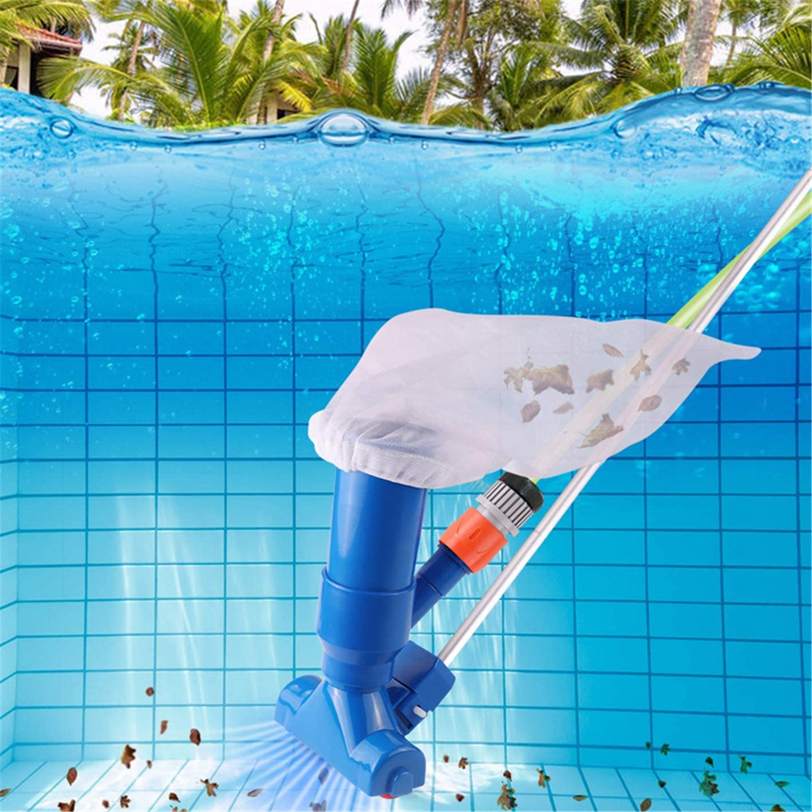 MOPOOR Pool Supply Above Ground Pool Vacuum Cleaner, Manual Pool Jet Vacuum Cleaner, Spa Cleaner for Above Ground & Inground Pool Spa Pond Hot Tub for Cleaning Pool Accessories