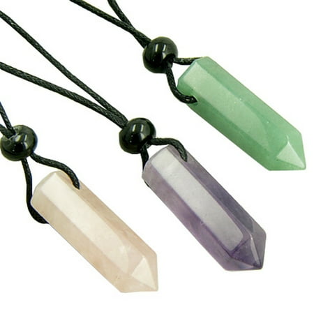 - Triple Lucky Love, Money and Safe Travel Talisman Pendant Necklaces
