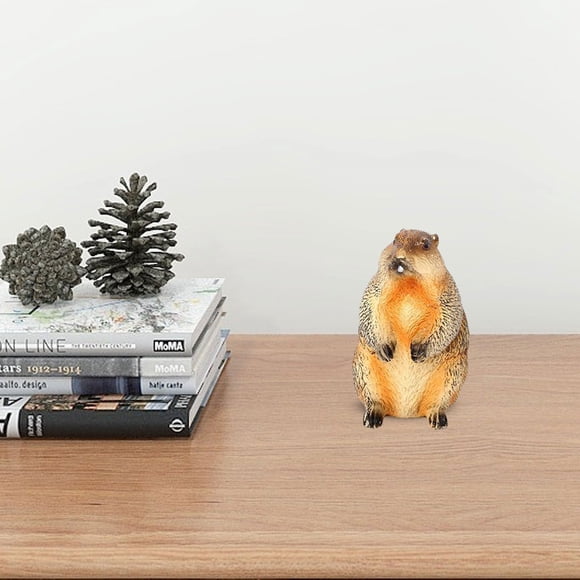 IMENGL Wild Animals Realistic Groundhog Figurine Wild Animal Statue Groundhog Model Groundhog Ornament Kitchen Wall Stickers Cutlery Toys Cake Child Plastic Diy Crafts for Girls,Easter Arts And Craf