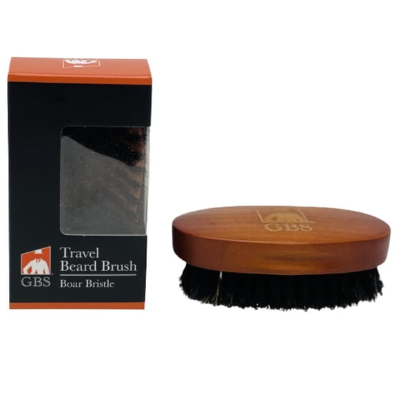 G.B.S Wooden Beard Brush, Quality Boar Bristles, Handy And Comfortable