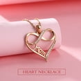 thumbnail image 5 of AUNOOL S925 Sterling Silver Mom Necklace for Women Infinity Heart Pendant Necklace AAAAA+ Cubic Zirconia Love Heart Mother Birthday Gifts for Mom Grandma Wife, 5 of 7