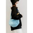thumbnail image 3 of PIKADINGNIS Women Canvas Tote Bags Crossbody Handbag Hobo Purse Top Handle Zipper Bag Office Travel Shopping, 3 of 6
