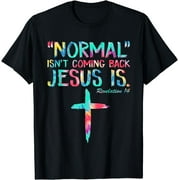 Normal Isn't Coming Back Jesus Is Outfit Men Women Boy Girl T-Shirt