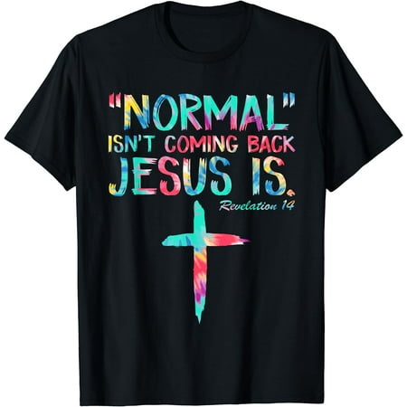 Normal Isn't Coming Back Jesus Is Outfit Men Women Boy Girl T-Shirt