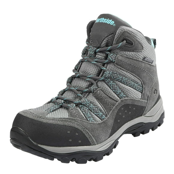 Northside Women's Freemont Waterproof Hiker, Gray/Aqua, 10 m