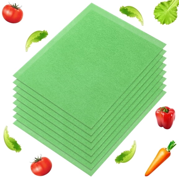 Fruit & Veggie Life Extender Drawer Liner 4 Pcs Fridge Shelf Liners Washable Crisper Drawer Liner Reusable Refrigerator Liners for Refrigerator Organizers and Storage,15x12 in Green, Topboutique