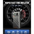 thumbnail image 4 of Pabulum 9000A Car Battery Jump Starter (for All Gas or up to 12L Diesel) Powerful Jumper Box with 150PSI Air Compressor and Smart Charger, 12V Vehicle Power Pack with Extended Cable and LED Light, 4 of 7