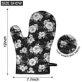 thumbnail image 6 of Pioneer Flower Floral Print Pattern Oven Mitt 2-Pack Set, Heat Resistant Kitchen Gloves, 7.7" X 12", 6 of 6