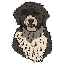 Spanish Water Dog Decal | Indoor/Outdoor | Dog Lover Super Cute Sticker for SUV Windows, Dorm Rooms, Bedroom, Offices | SignMission personalized gift | 12"
