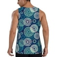 thumbnail image 3 of Xecao Bohemian Mandala Men's Tank Top Workout Quick Dry Sleeveless Gym Jogging Muscle Shirts Summer Swim Beach Tops, 3 of 9