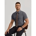 thumbnail image 6 of sogami Men's Short Sleeve Business Shirts Summer Dress Shirts Regular Fit, 6 of 8