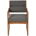 thumbnail image 4 of Dakota Wave Valley Sled Base Reception Chair in Medium Oak-Charcoal Grey Standard, 4 of 4