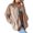 Beige, variant on Women's Casual Zipper Knitted Stand Collar Sweater Long Sleeve Warm Coat for Fall Winter Outerwear Essential,Sky Blue,L