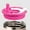 Hot Pink, variant on Glass&Bottle Replacement Lid for 40oz Cups Leak Proof Reusable Straw Cap Double Drinking Spout Suction Nozzle Threaded Cap Ideal for Home and Car Use
