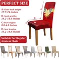 thumbnail image 5 of Christmas Chair Covers Set of 4, Christmas Decorations Stretch Removable Washable Dining Room Chair Protector Slipcovers for Xmas Decor Holiday Party Home Decoracion De Navidad (Christmas 4, 4 PCS), 5 of 6