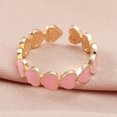 thumbnail image 4 of Y Anillo Ajustable Abertura De Moda En Forma De Corazón Para Mujeres Anillo Redondo Joyería Para Niñas Anillos, 4 of 4