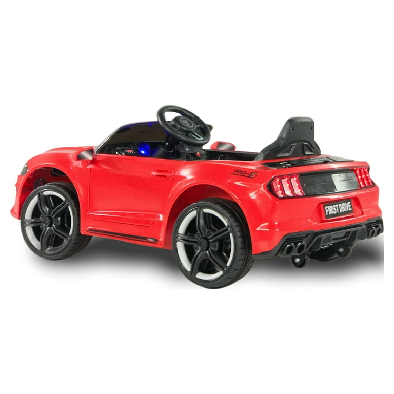 First Drive Red 12 V Mustang Powered Ride On Walmart