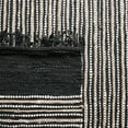 thumbnail image 3 of SAFAVIEH Vintage Leather Aaron Stripe Fringed Runner Rug, Black/Multi, 2'3" x 6', 3 of 7