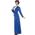 thumbnail image 2 of Smiffys 46753X2 Blue Victorian Nanny Costume with Jacket with Mock Shirt Skirt & Hat, 2 of 2