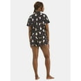 thumbnail image 2 of Halloween Women’s Printed Notched Top and Shorts Pajama Set from Way to Celebrate, 2-Piece, Sizes XS-3X, 2 of 5