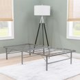 thumbnail image 2 of Linon Lowell Twin Folding Platform Mattress Base in Grey Powder Coated Steel, 2 of 13