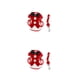 thumbnail image 4 of Conjunto de correa de arnés para perro gato Billuyoard traje transpirable Rojo/L 2piezas, 4 of 6