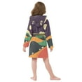 thumbnail image 7 of FORMRS Niños Bathrobe Unisex Hooded Robe Soft Plush Pajamas Sleepwear, Size 2-3T, Purple Mountain, 7 of 7