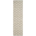 thumbnail image 2 of SAFAVIEH Arizona Briella Geometric Shag Runner Rug, Ivory/Beige, 2'3" x 6', 2 of 6