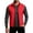 Red, variant on Ecqkame Men's Reflective Vest High Visibility Stand Collar Full Zip Side Pockets Vests Lightweight Safety Outdoor Daily Outerwear Red XS