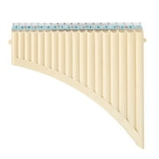 Aibecy Pan Flute Instrument 18 Pipes C Key Panpipes with Mouthpiece Suitable for Students Beginners Includes Carrying Bag