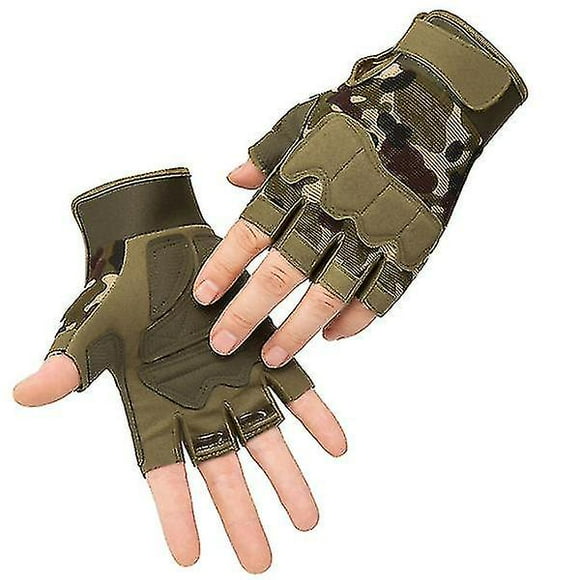 Men Tactical Gloves Military Army Shooting Cut Proof Fingerless Gloves Anti-slip Outdoor Sports Paintball Airsoft Bicycle Gloves
