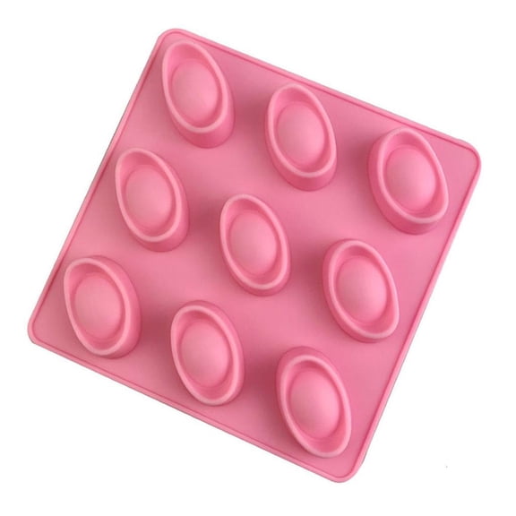 Giaone 9 Cavities Silicone Moulds Mini Gold Ingot Shapes Silicone Cake Chocolate Moulds