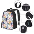 thumbnail image 4 of Daiia Lilies Flowers Backpack for Men and Women -Durable Backpack Large Capacity, Water-Resistant Bag with Adjustable Straps and Laptop Compartment, 4 of 9