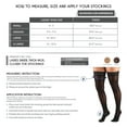 thumbnail image 6 of Truform Women's Stockings Thigh High Sheer: 8-15 mmHg L BLACK (1764BL-L), 6 of 11