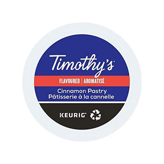 Timothy's Cinnamon Pastry Coffee, K-Cup Portion Pack for Keurig Brewers (24 Count)