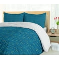 thumbnail image 5 of Ambesonne Nautical Duvet Cover Sets, Minimal Fish Waves, 2-King, Turquoise, 5 of 7