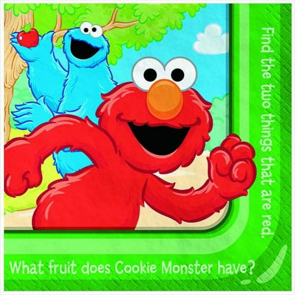 Sesame Street 'Sunny Days' Small Napkins (16ct)