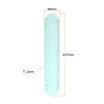thumbnail image 2 of Silicone Memo Wrist Band 20cm 8 Inch Measure 237mm x 46mm Line, Light Blue, 2 Pieces, 2 of 6