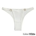 thumbnail image 2 of B91xZ Culottes Hipster Sans Coutures pour Femmes, Culottes Invisibles, Broderie Florale, S Blanc, 2 of 4