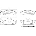 thumbnail image 2 of BALATAS BAJOS METALES ML350 2003 al 2005 MERCEDES-BENZ 3.7L V6 Delanteras BREMBO ., 2 of 5