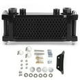 thumbnail image 2 of Motorcycle Radiator, Black Oil Cooling Radiator Aluminum Alloy Universal  for ATV for Four-wheel Motorcycle for Monkey Car for 100-250CC Off-road Vehicle, 2 of 7