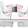 thumbnail image 4 of Ryvnso Placemats Set of 4 Hearts Dining Mats Heat-Resistant Non-Slip Washable Table Mat, 4 of 8