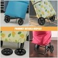 thumbnail image 6 of Soimiss Sturdy Black Plastic Wheels for Foldable Shopping Carts 4Pcs, 6 of 8
