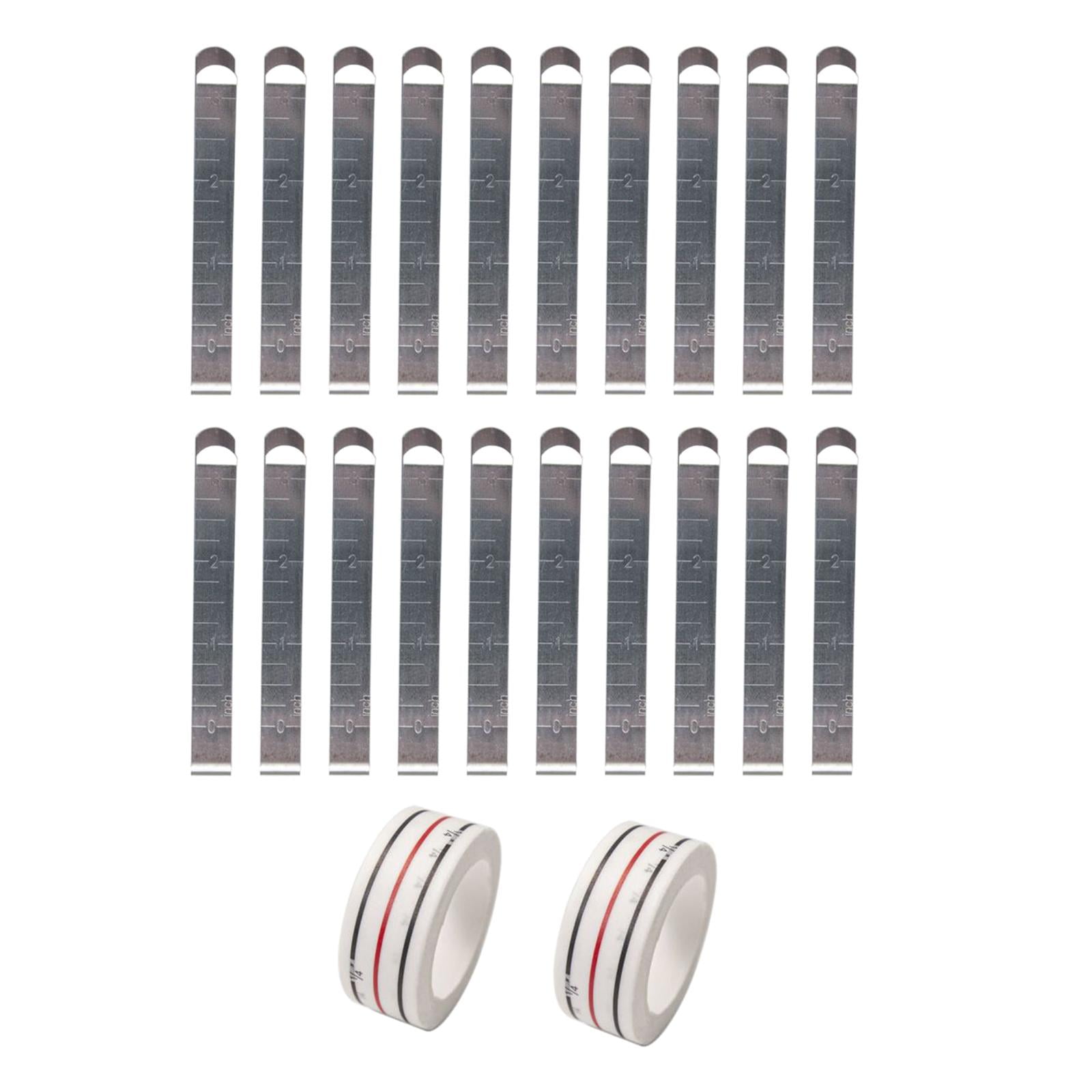 FVDPWYE 20 Pieces Hemming Clip Measure Locator Clip 3in Accurate Tool Durable Portable