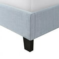thumbnail image 5 of Shelter Style Upholstered Wingback Queen Bed in Jasper Blue, 5 of 10
