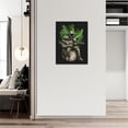 thumbnail image 3 of Astronaut Decor Wall Art Spaceman Play Guitar Pictures Green Plant Space Wall Decor Framed Artwork for Bathroom Living Room Bedroom 12''''x16'''', Blackb1, 3 of 6