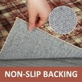 thumbnail image 3 of GlowSol 10'x13' Washable Area Rugs for Living Room Modern Farmhouse Plaid Rug Non-Slip Low Pile Large Rug Floor Cover, Red, 3 of 6