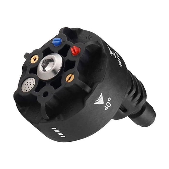 6-in-1 High Pressure Washer Nozzle Tips, 1/4 Inch Quick Connect 3000PSI Multi-Angle Spray Head